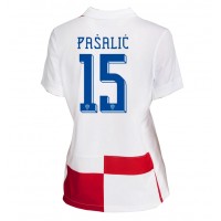 Chorvátsko Mario Pasalic #15 Domáci Ženy futbalový dres ME 2024 Krátky Rukáv